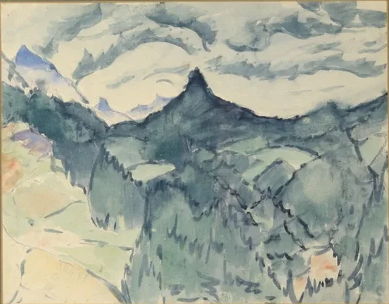 Obersdorfi maastik — Konrad Mägi