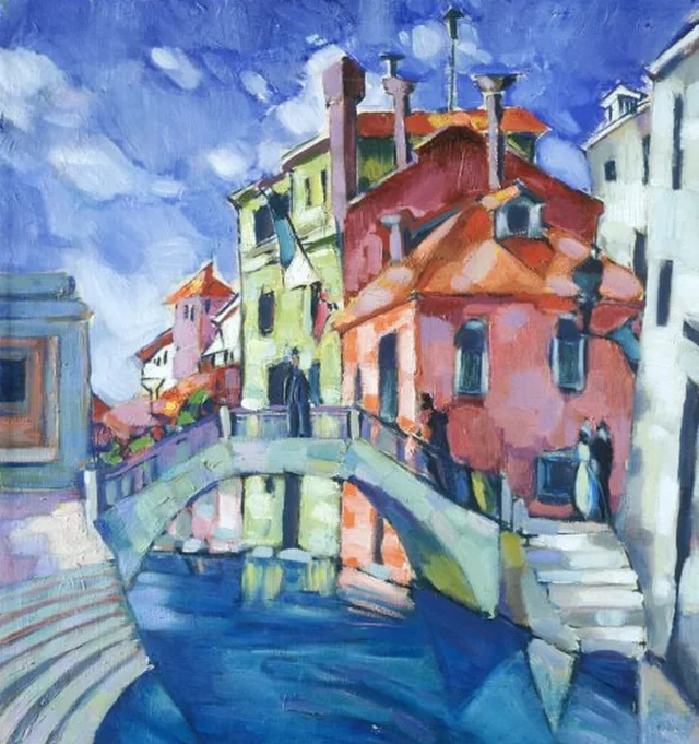 Venecia (Un canal en Venecia), Konrad Mägi