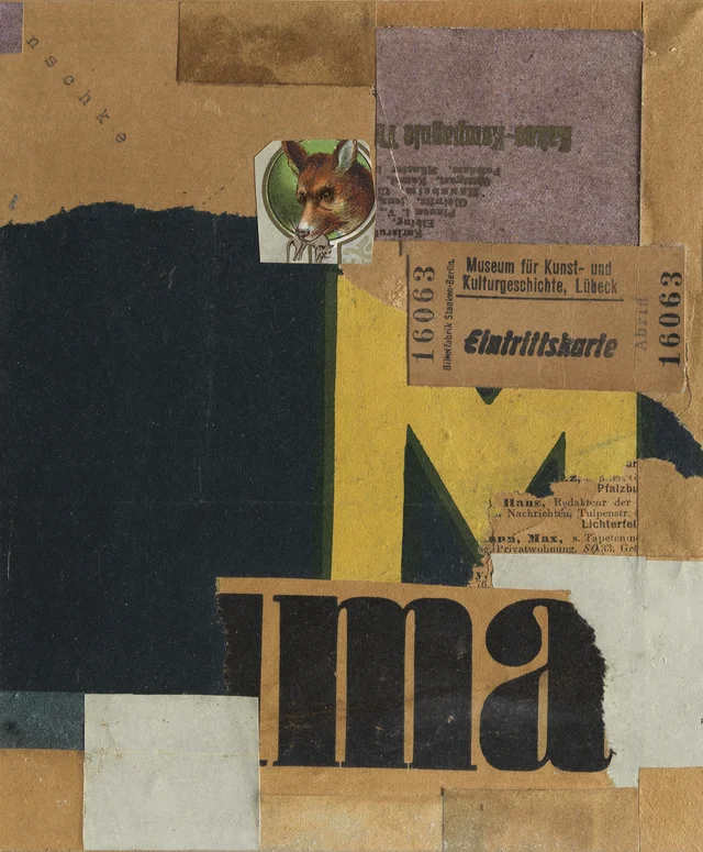 Entrance Ticket (Mz 456), Kurt Schwitters