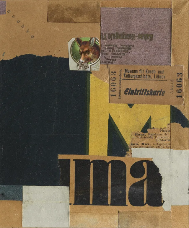 Bilhete de entrada (Mz 456), Kurt Schwitters