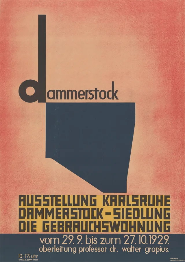 Dammerstock, exposição de Karlsruhe, conjunto habitacional Dammerstock, a habitação funcional, Kurt Schwitters
