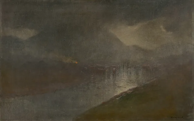 Crepúsculo en el valle del Poprad