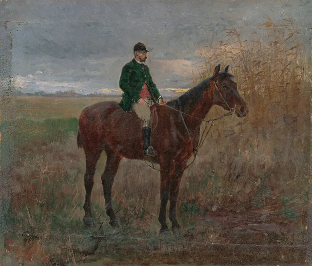Study of a Horseman on Horseback