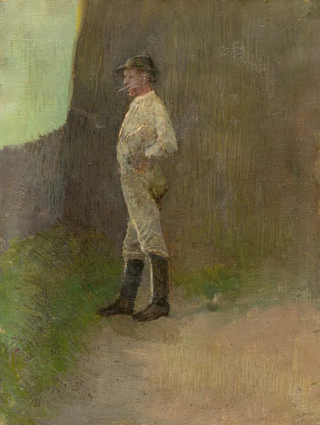Study of a Standing Young Man in Boots