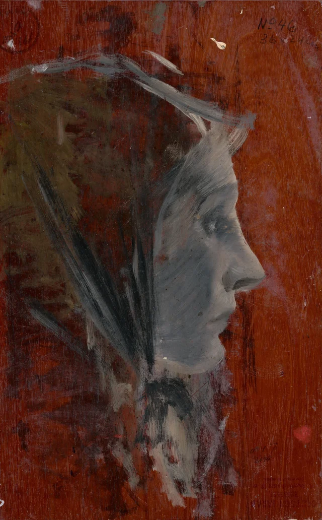 Study of a Woman's Head in Profile