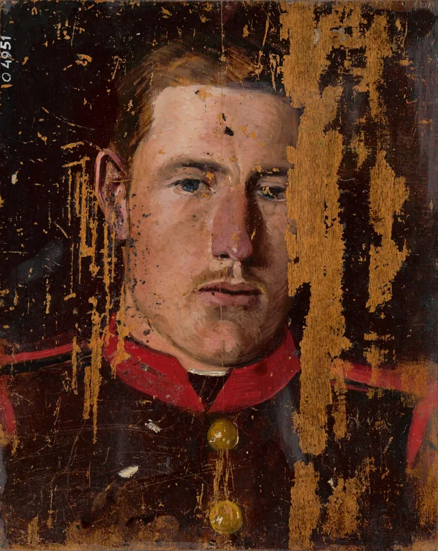 Study of the Head of a Soldier in a Red Cap, Ladislav Medňanský