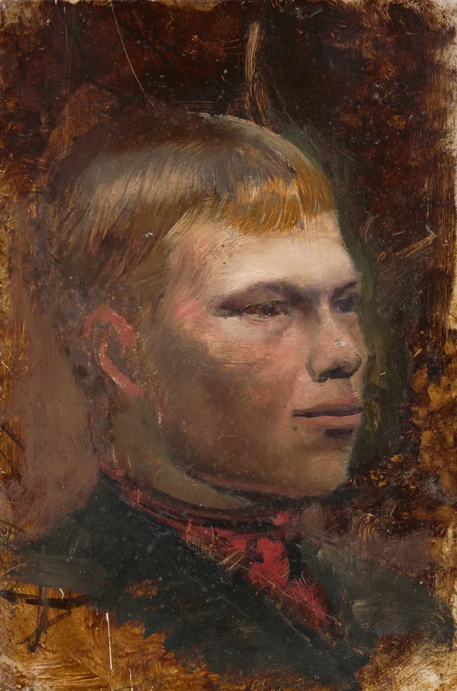 Study of the Head of a Village Farmhand