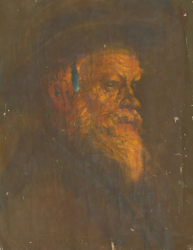 Estudio de cabeza de anciano