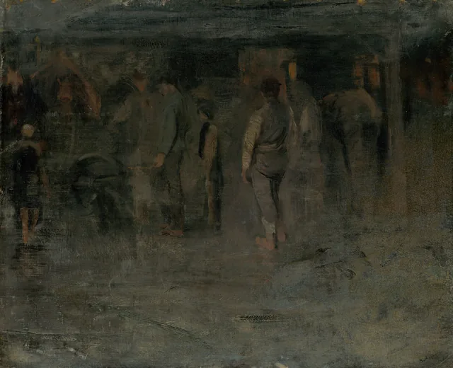 Feria sombría II. Estudio de un grupo de hombres