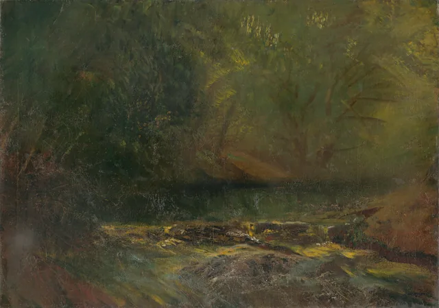 Forest Interior with a Stream