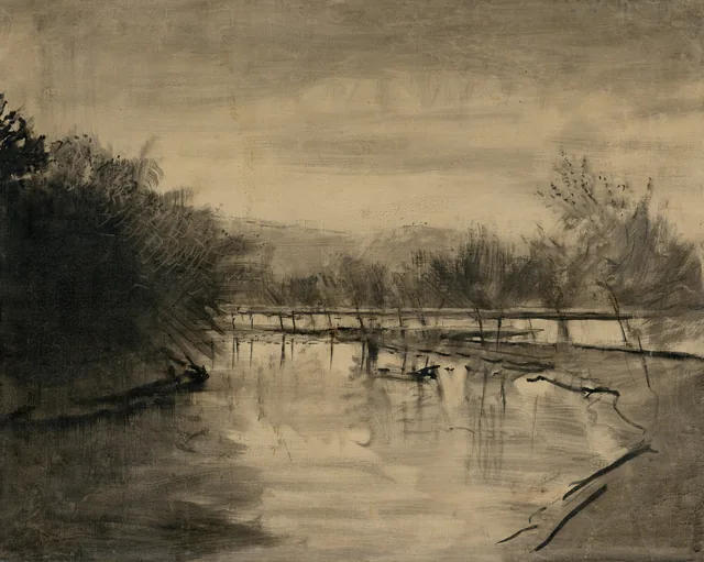 The Poprad River near Strážky, Ladislav Medňanský
