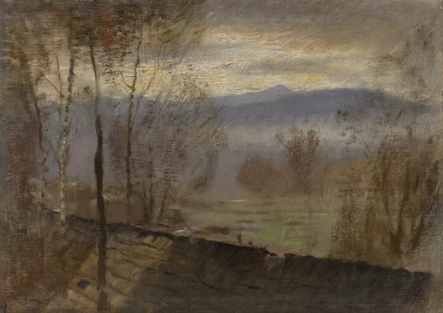 Evening Landscape with a River