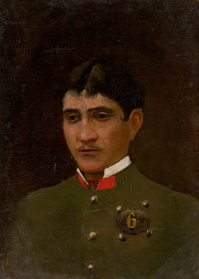 Portrait of a Young Officer, Ladislav Medňanský
