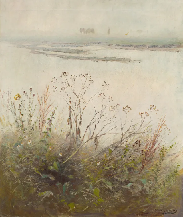 Blossoming River Bank