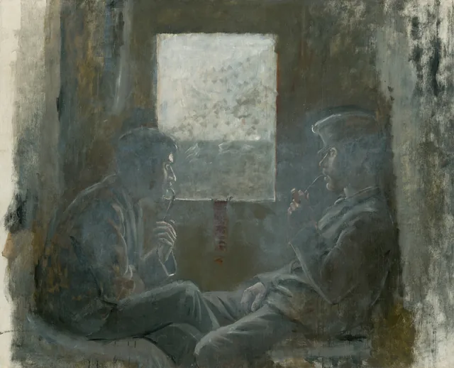 Soldiers on a Train