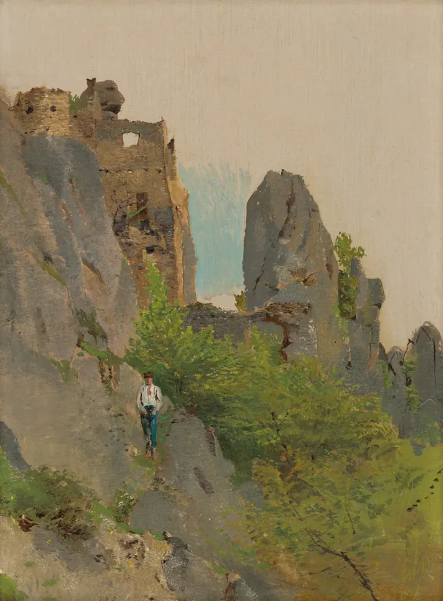 Vista de las ruinas de Súľov