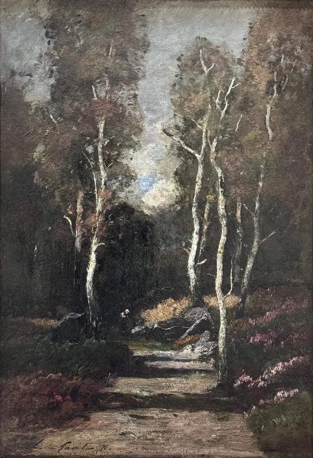 Caminho de floresta, László Paál