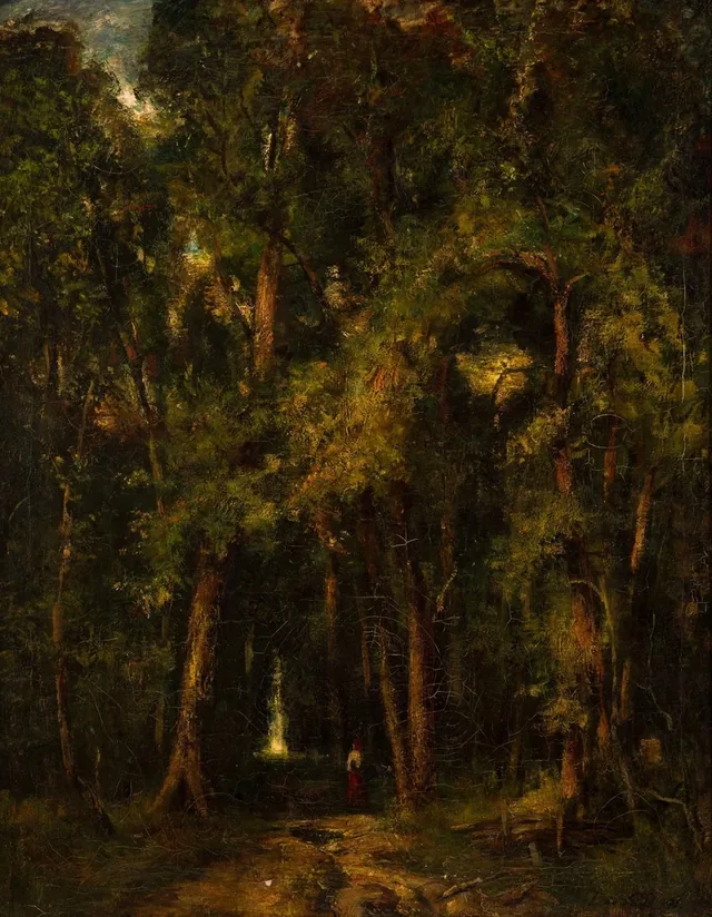 Interior de floresta, László Paál