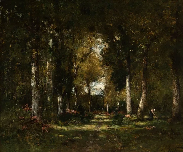 Interior de floresta (Atmosfera de outono), László Paál