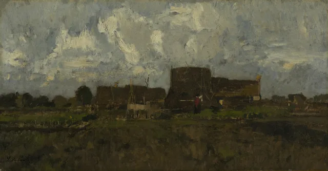 Paisagem perto de Beilen, László Paál