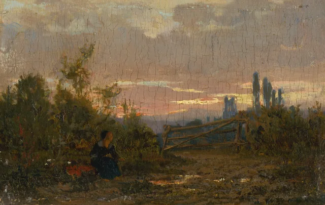 Paisagem do início da noite, László Paál
