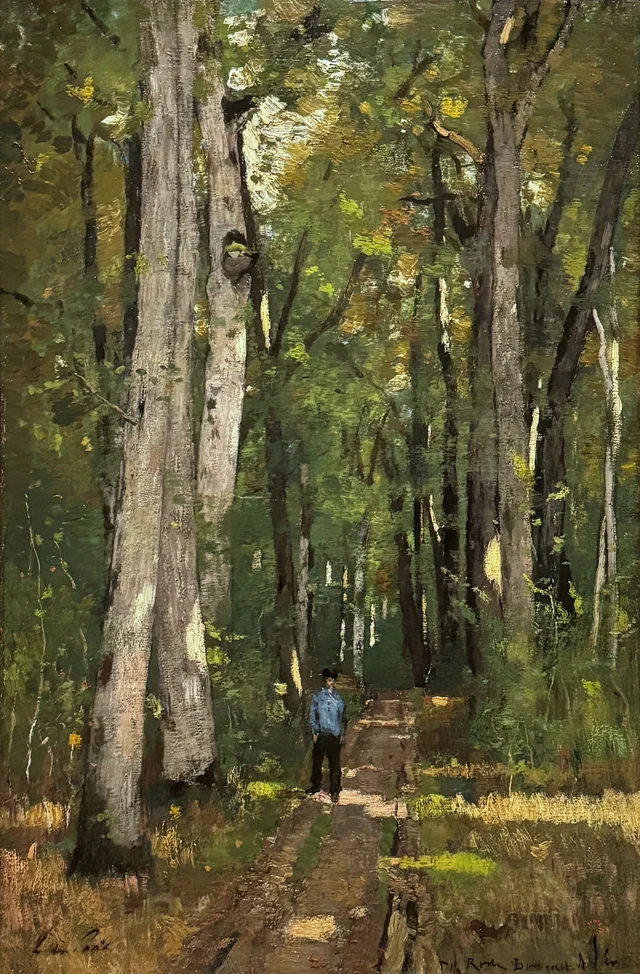 Caminho na floresta de Fontainebleau, László Paál