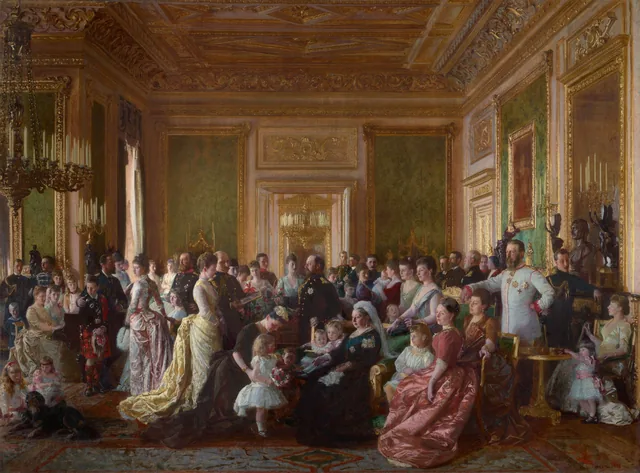 1887年のヴィクトリア女王の一族