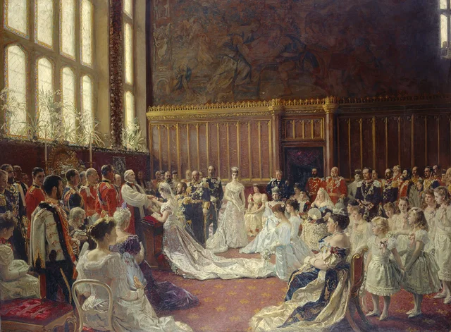 ヨーク公ジョージとテック公女メアリーの結婚式（1893年7月6日）