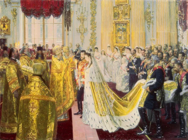 Wedding of Nicholas II and Grand Duchess Alexandra Feodorovna, 14 (26) November 1894, Laurits Tuxen