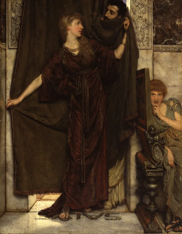 Minha irmã não está, Lawrence Alma-Tadema