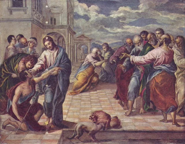 Christ guérissant les aveugles, Le Greco