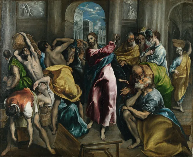 Christ Driving the Money Changers from the Temple, Le Greco