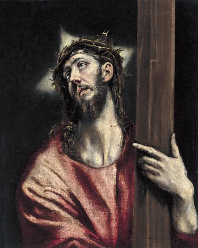 Le Christ embrassant la croix