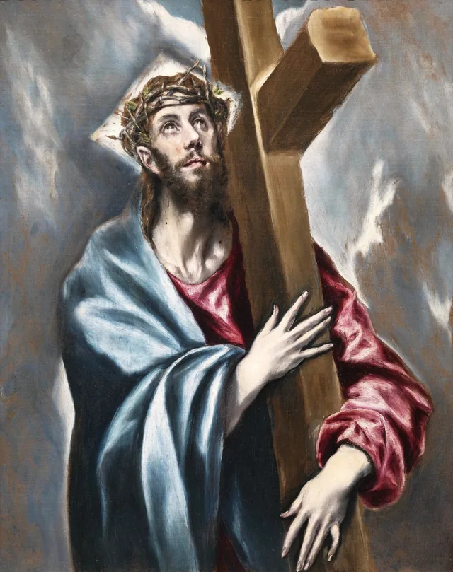 Christ Holding the Cross, Le Greco