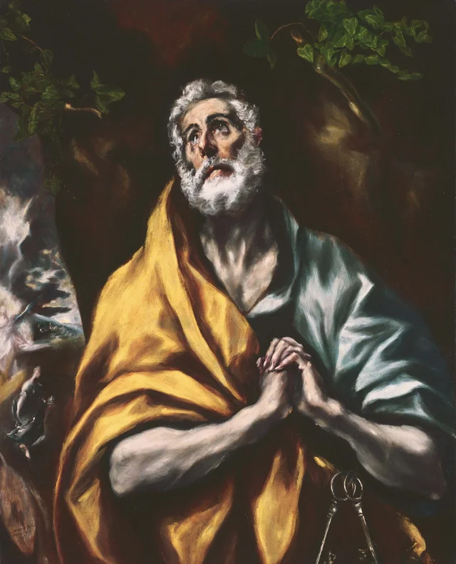 Las lágrimas de san Pedro o San Pedro en lágrimas, Le Greco