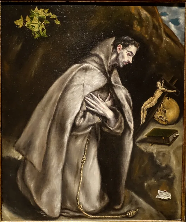 Saint Francis Kneeling in Meditation, Le Greco