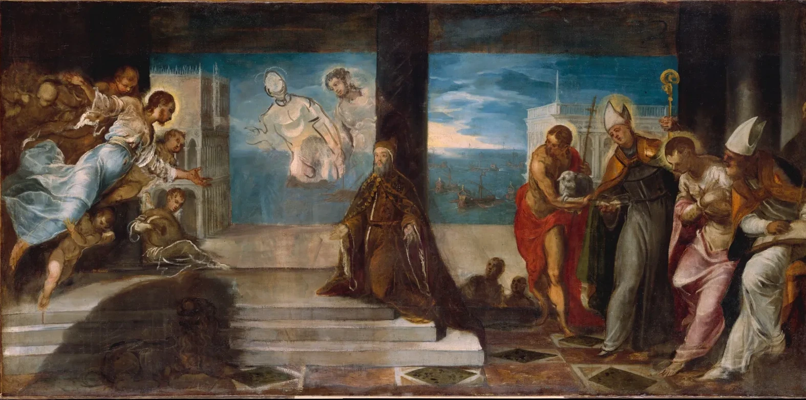 Doge Alvise Mocenigo (1507–1577) Presented to the Redeemer, Le Tintoret