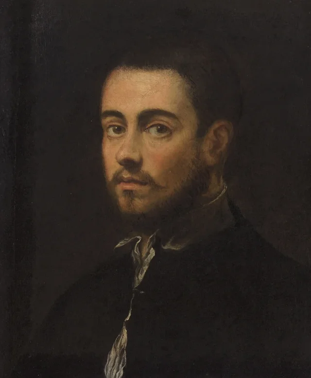 Busto de un joven barbudo