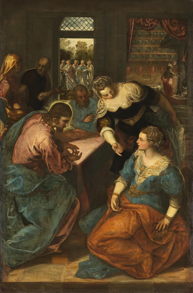 Christ with Mary and Martha, Le Tintoret