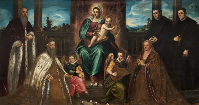 Doge Alvise Mocenigo and Family before the Madonna and Child, Le Tintoret