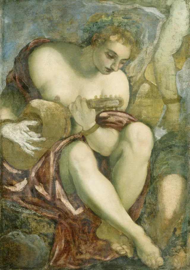 Muse jouant du luth