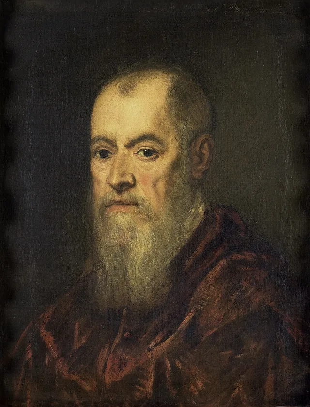 Portrait d'homme au manteau rouge