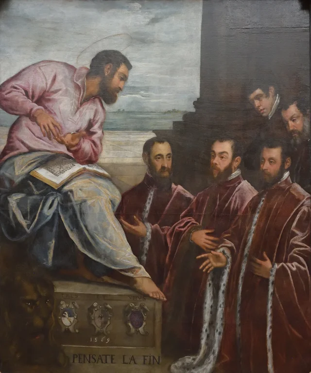 Three Venetian city chamberlains before St. Mark, Le Tintoret