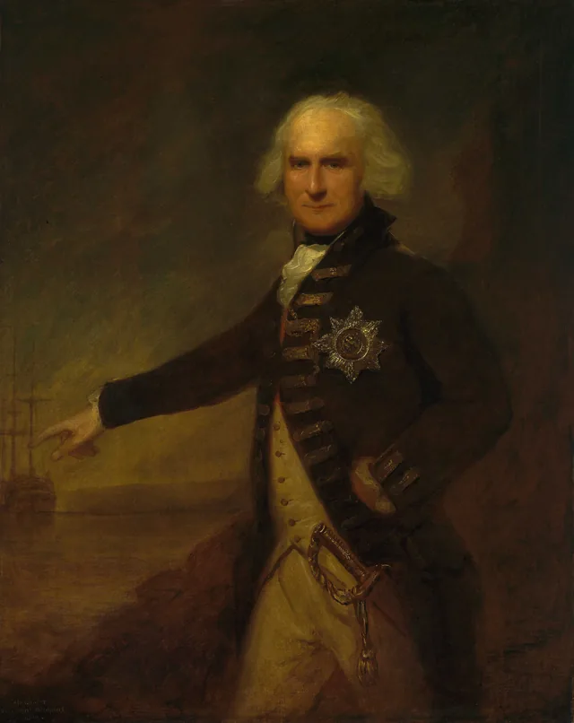 L'amiral Alexander Hood, 1726-1814, premier vicomte Bridport, Lemuel Francis Abbott