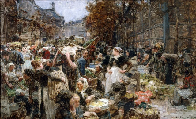 O abastecimento das Halles, esboço para a Câmara Municipal de Paris