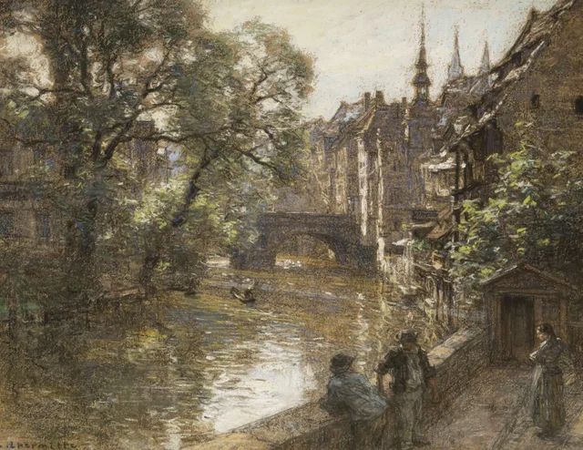 The Bridge at Nuremberg, Léon Augustin Lhermitte