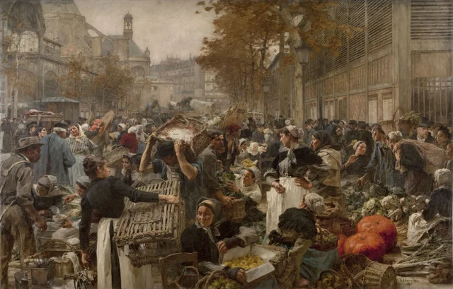 Les Halles, Léon Augustin Lhermitte