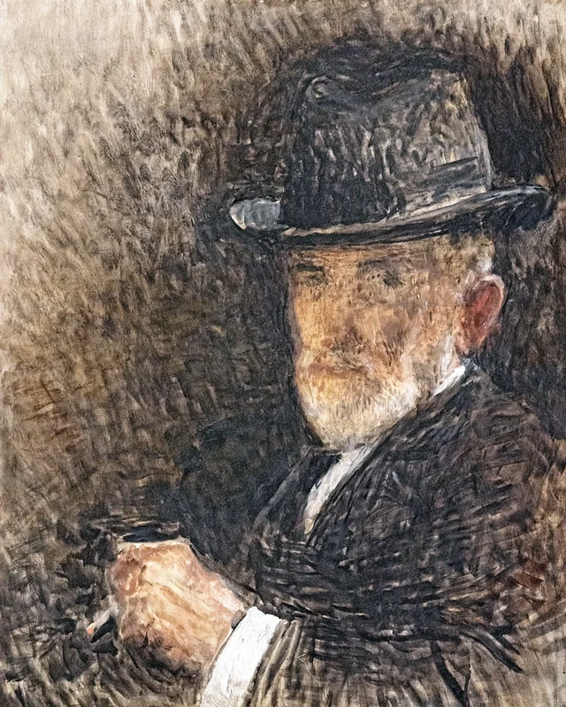 Autoportrait au chapeau, Léon Bonnat