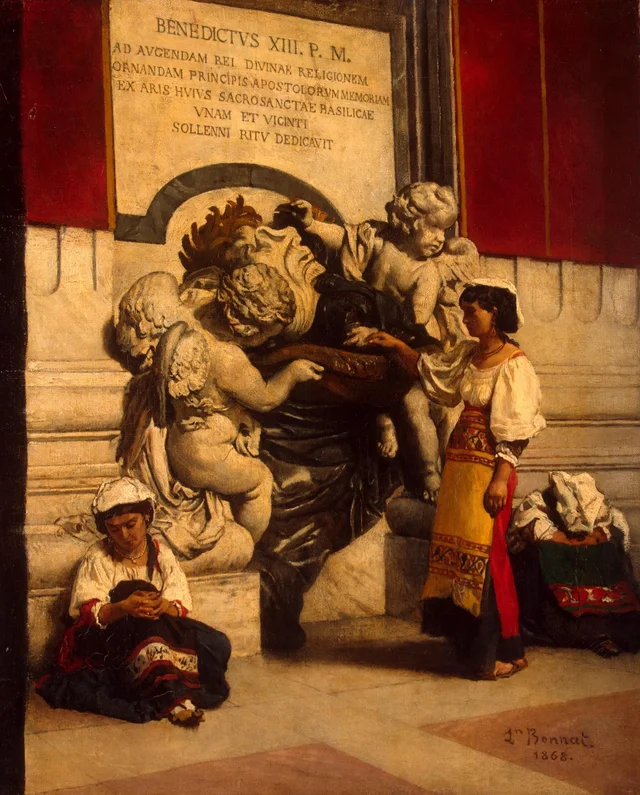 Le Bénitier de la basilique Saint-Pierre de Rome, Léon Bonnat