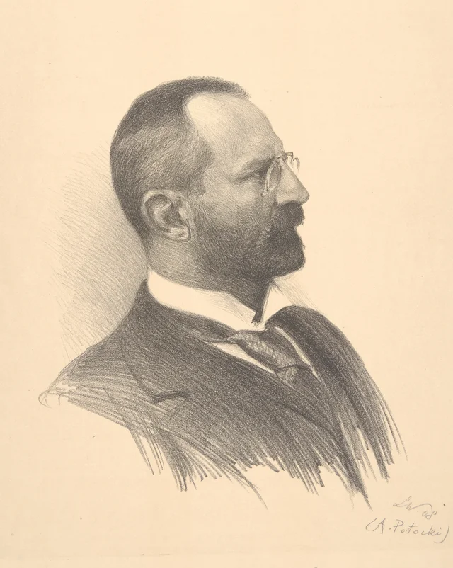 Andrzej Potocki, busto voltado para a direita